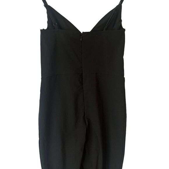 Miss Selfridge By ASOS Jumpsuit Womens Size 6 Black Sleeveless Mock Neck NEW - Picture 12 of 13